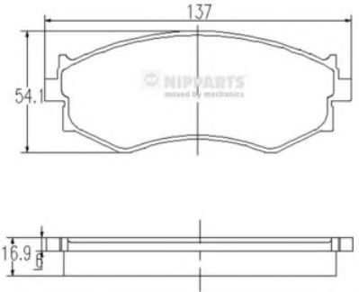 NIPPARTS J3601042 Тормозные колодки для SSANGYONG MUSSO (Сан-янг/санянг Муссо) NIPPARTS J3601042 Тормозные колодки для SSANGYONG MUSSO (Сан-янг/санянг Муссо)