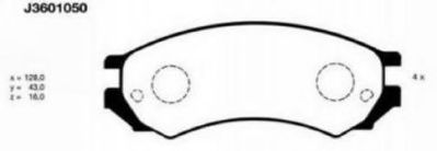 NIPPARTS J3601050 Тормозные колодки для NISSAN PRIMERA (Ниссан Примера) NIPPARTS J3601050 Тормозные колодки для NISSAN PRIMERA (Ниссан Примера)