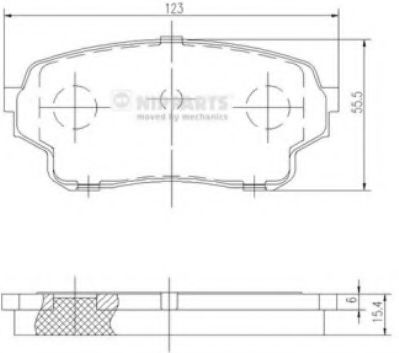 NIPPARTS J3608027 Тормозные колодки для SUZUKI GRAND NOMADE II (Сузуки Гранд номадэ 2) NIPPARTS J3608027 Тормозные колодки для SUZUKI GRAND NOMADE II (Сузуки Гранд номадэ 2)