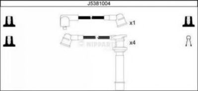 NIPPARTS J5381004 Комплект проводов зажигания для NISSAN PRIMERA (Ниссан Примера) NIPPARTS J5381004 Комплект проводов зажигания для NISSAN PRIMERA (Ниссан Примера)