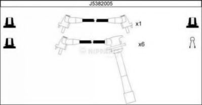 NIPPARTS J5382005 Комплект проводов зажигания для TOYOTA SCEPTER (Тойота/тоета Сcэптэр) NIPPARTS J5382005 Комплект проводов зажигания для TOYOTA SCEPTER (Тойота/тоета Сcэптэр)