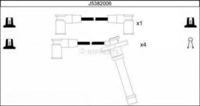 NIPPARTS J5382006 Комплект проводов зажигания для TOYOTA CARINA E (Тойота/тоета Карина е) NIPPARTS J5382006 Комплект проводов зажигания для TOYOTA CARINA E (Тойота/тоета Карина е)