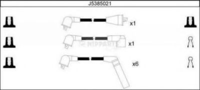 NIPPARTS J5385021 Комплект проводов зажигания для MITSUBISHI MONTERO (Митсубиши/митсубиси Монтэро) NIPPARTS J5385021 Комплект проводов зажигания для MITSUBISHI MONTERO (Митсубиши/митсубиси Монтэро)