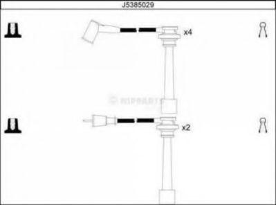NIPPARTS J5385029 Комплект проводов зажигания для MITSUBISHI MONTERO SPORT (Митсубиши/митсубиси Монтэро спорт) NIPPARTS J5385029 Комплект проводов зажигания для MITSUBISHI MONTERO SPORT (Митсубиши/митсубиси Монтэро спорт)