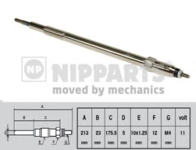 NIPPARTS J5711027 Свеча накаливания для NISSAN PATROL V (Ниссан Патрол v) NIPPARTS J5711027 Свеча накаливания для NISSAN PATROL V (Ниссан Патрол v)