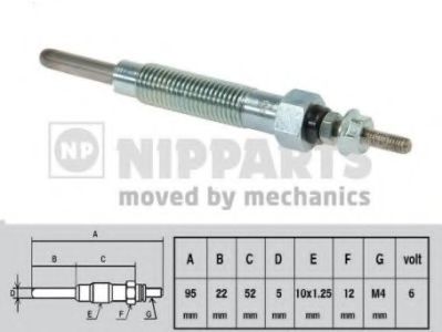 NIPPARTS J5715007 Свеча накаливания для MITSUBISHI COLT II (Митсубиши/митсубиси Cолт 2) NIPPARTS J5715007 Свеча накаливания для MITSUBISHI COLT II (Митсубиши/митсубиси Cолт 2)