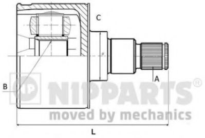 NIPPARTS N2830300 Шарнирный комплект, приводной вал для KIA (Киа) NIPPARTS N2830300 Шарнирный комплект, приводной вал для KIA (Киа)