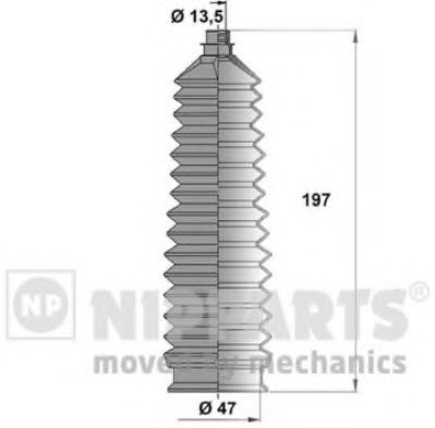 NIPPARTS N2840309 Комплект пылника, рулевое управление для KIA RIO (Киа Рио) NIPPARTS N2840309 Комплект пылника, рулевое управление для KIA RIO (Киа Рио)