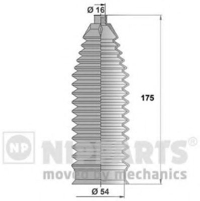 NIPPARTS N2840312 Комплект пылника, рулевое управление для KIA SORENTO II (Киа Соренто 2) NIPPARTS N2840312 Комплект пылника, рулевое управление для KIA SORENTO II (Киа Соренто 2)