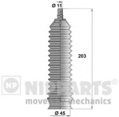 NIPPARTS N2840903 Комплект пылника, рулевое управление для DAEWOO KALOS (Дэу Калос) NIPPARTS N2840903 Комплект пылника, рулевое управление для DAEWOO KALOS (Дэу Калос)