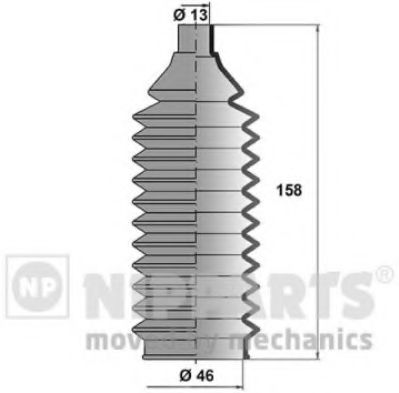 NIPPARTS N2842037 Комплект пылника, рулевое управление для LEXUS ES (Лексус Эс) NIPPARTS N2842037 Комплект пылника, рулевое управление для LEXUS ES (Лексус Эс)