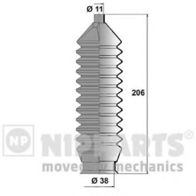 NIPPARTS N2843013 Комплект пылника, рулевое управление для MAZDA GLC II (Мазда Глc 2) NIPPARTS N2843013 Комплект пылника, рулевое управление для MAZDA GLC II (Мазда Глc 2)