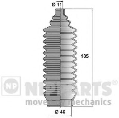 NIPPARTS N2845004 Комплект пылника, рулевое управление для MITSUBISHI TREDIA (Митсубиши/митсубиси Трэдиа) NIPPARTS N2845004 Комплект пылника, рулевое управление для MITSUBISHI TREDIA (Митсубиши/митсубиси Трэдиа)