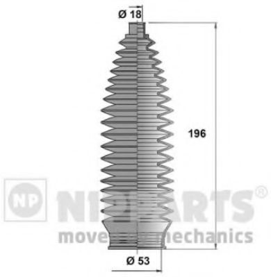 NIPPARTS N2845007 Комплект пылника, рулевое управление для MITSUBISHI STRADA (Митсубиши/митсубиси Страда) NIPPARTS N2845007 Комплект пылника, рулевое управление для MITSUBISHI STRADA (Митсубиши/митсубиси Страда)