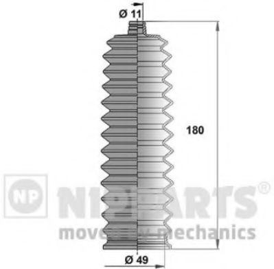 NIPPARTS N2846016 Комплект пылника, рулевое управление для DAIHATSU CHARADE III (Дайхатсу Чарадэ 3) NIPPARTS N2846016 Комплект пылника, рулевое управление для DAIHATSU CHARADE III (Дайхатсу Чарадэ 3)