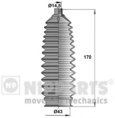 NIPPARTS N2847016 Комплект пылника, рулевое управление для SUBARU LEGACY V (Субару Легаси 5) NIPPARTS N2847016 Комплект пылника, рулевое управление для SUBARU LEGACY V (Субару Легаси 5)