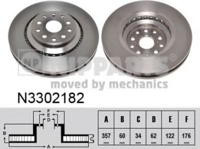 NIPPARTS N3302182 Тормозной диск для LEXUS (Лексус) NIPPARTS N3302182 Тормозной диск для LEXUS (Лексус)