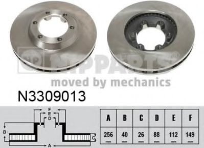 NIPPARTS N3309013 Тормозной диск для ISUZU D-MAX (Исузу Д-маx) NIPPARTS N3309013 Тормозной диск для ISUZU D-MAX (Исузу Д-маx)