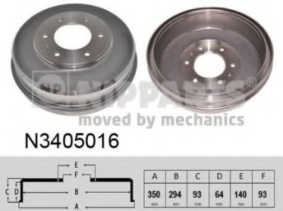 NIPPARTS N3405016 Тормозной барабан для MITSUBISHI (Митсубиши/митсубиси) NIPPARTS N3405016 Тормозной барабан для MITSUBISHI (Митсубиши/митсубиси)