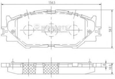 NIPPARTS N3602128 Тормозные колодки для LEXUS IS C (Лексус Ис) NIPPARTS N3602128 Тормозные колодки для LEXUS IS C (Лексус Ис)