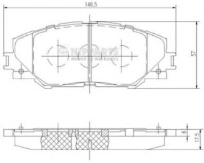 NIPPARTS N3602138 Тормозные колодки для TOYOTA AURIS ING SPORTS (Тойота/тоета Аурис спорт) NIPPARTS N3602138 Тормозные колодки для TOYOTA AURIS ING SPORTS (Тойота/тоета Аурис спорт)