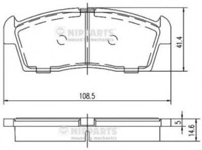 NIPPARTS N3608032 Тормозные колодки для SUZUKI CELERIO (Сузуки Cэлэрио) NIPPARTS N3608032 Тормозные колодки для SUZUKI CELERIO (Сузуки Cэлэрио)