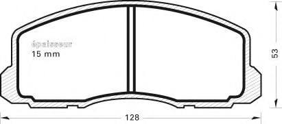 MGA 261 Тормозные колодки для MITSUBISHI LANCER (Митсубиши/митсубиси Ланcэр) MGA 261 Тормозные колодки для MITSUBISHI LANCER (Митсубиши/митсубиси Ланcэр)