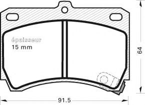 MGA 312 Тормозные колодки для MAZDA FAMILIA V (Мазда Фамилиа v) MGA 312 Тормозные колодки для MAZDA FAMILIA V (Мазда Фамилиа v)