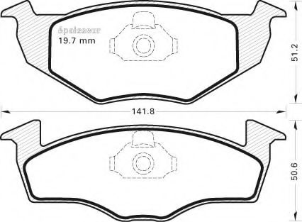 MGA 385 Тормозные колодки для SEAT TOLEDO (Сеат Толэдо) MGA 385 Тормозные колодки для SEAT TOLEDO (Сеат Толэдо)
