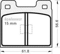 MGA 76 Тормозные колодки для VOLKSWAGEN DASHER (Фольксваген Дашэр) MGA 76 Тормозные колодки для VOLKSWAGEN DASHER (Фольксваген Дашэр)