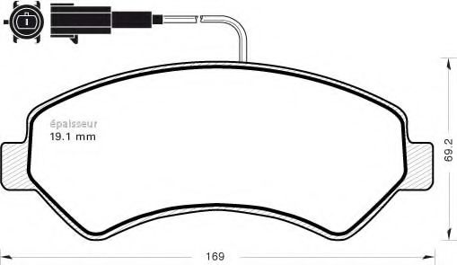 MGA 877 Тормозные колодки для FIAT (Фиат) MGA 877 Тормозные колодки для FIAT (Фиат)