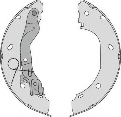 MGA M821 Тормозные колодоки 