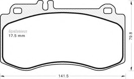 MGA 1003 Тормозные колодки для MERCEDESBENZ (Мерседес бенц) MGA 1003 Тормозные колодки для MERCEDESBENZ (Мерседес бенц)