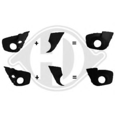 DIEDERICHS 4481048 Облицовка, противотуманная фара для RENAULT TWINGO II (Рено Твинго 2) DIEDERICHS 4481048 Облицовка, противотуманная фара для RENAULT TWINGO II (Рено Твинго 2)