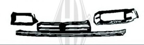 DIEDERICHS 5212040 Решетка радиатора для HONDA (Хонда) DIEDERICHS 5212040 Решетка радиатора для HONDA (Хонда)