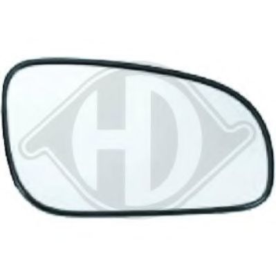DIEDERICHS 7661026 Зеркальное стекло, наружное зеркало для VOLVO S60 I (Вольво S60 1) DIEDERICHS 7661026 Зеркальное стекло, наружное зеркало для VOLVO S60 I (Вольво S60 1)