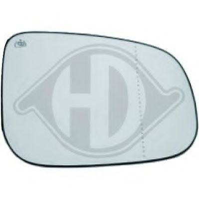 DIEDERICHS 7661226 Зеркальное стекло, наружное зеркало для VOLVO S80 II (Вольво S80 2) DIEDERICHS 7661226 Зеркальное стекло, наружное зеркало для VOLVO S80 II (Вольво S80 2)