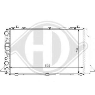DIEDERICHS 8101133 Радиатор, охлаждение двигателя для AUDI 90 (Ауди 90) DIEDERICHS 8101133 Радиатор, охлаждение двигателя для AUDI 90 (Ауди 90)