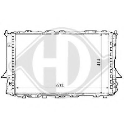DIEDERICHS 8101138 Радиатор, охлаждение двигателя для AUDI A6 (Ауди А6)