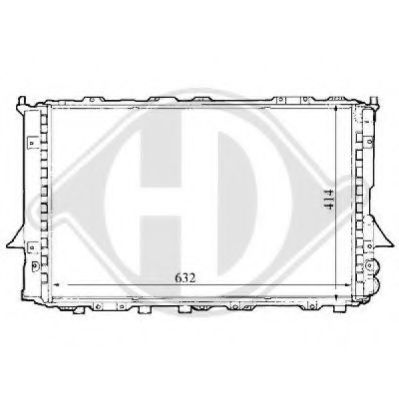 DIEDERICHS 8101144 Радиатор, охлаждение двигателя для AUDI A6 (Ауди А6)