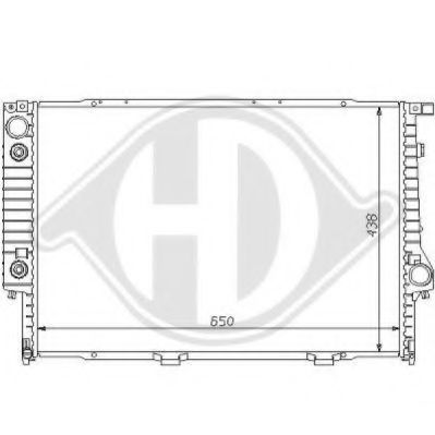 DIEDERICHS 8102102 Радиатор, охлаждение двигателя для BMW (Бмв) DIEDERICHS 8102102 Радиатор, охлаждение двигателя для BMW (Бмв)
