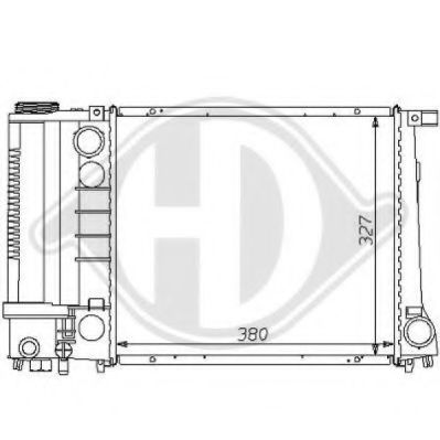 DIEDERICHS 8102166 Радиатор, охлаждение двигателя для BMW 3 (Бмв 3) DIEDERICHS 8102166 Радиатор, охлаждение двигателя для BMW 3 (Бмв 3)