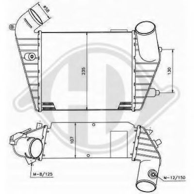 DIEDERICHS 8102405 Интеркулер для AUDI 100 (Ауди 100) DIEDERICHS 8102405 Интеркулер для AUDI 100 (Ауди 100)