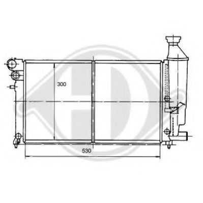 DIEDERICHS 8104104 Радиатор, охлаждение двигателя для CITROËN SAXO (CитроËн Саxо) DIEDERICHS 8104104 Радиатор, охлаждение двигателя для CITROËN SAXO (CитроËн Саxо)