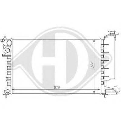 DIEDERICHS 8104134 Радиатор, охлаждение двигателя для CITROËN XSARA (CитроËн Ксара) DIEDERICHS 8104134 Радиатор, охлаждение двигателя для CITROËN XSARA (CитроËн Ксара)