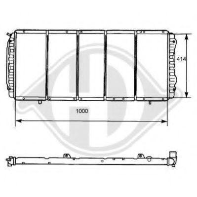 DIEDERICHS 8104164 Радиатор, охлаждение двигателя для CITROëN (Cитроëн) DIEDERICHS 8104164 Радиатор, охлаждение двигателя для CITROëN (Cитроëн)