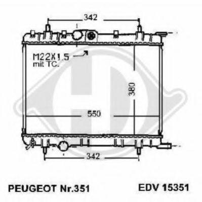 DIEDERICHS 8104189 Радиатор, охлаждение двигателя для CITROËN XSARA PICASSO (CитроËн Ксара пикассо) DIEDERICHS 8104189 Радиатор, охлаждение двигателя для CITROËN XSARA PICASSO (CитроËн Ксара пикассо)