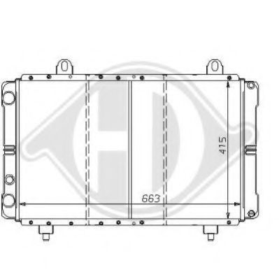 DIEDERICHS 8109190 Радиатор, охлаждение двигателя для PEUGEOT (Пежо) DIEDERICHS 8109190 Радиатор, охлаждение двигателя для PEUGEOT (Пежо)