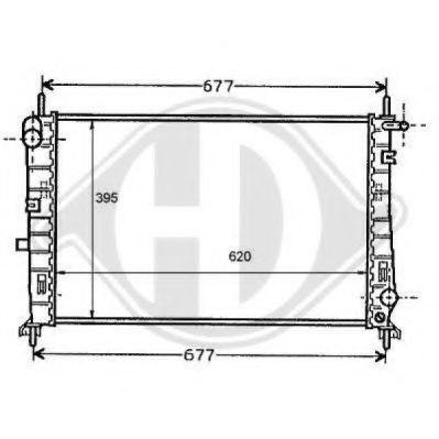 DIEDERICHS 8110114 Радиатор, охлаждение двигателя для FORD MONDEO (Форд Мондэо) DIEDERICHS 8110114 Радиатор, охлаждение двигателя для FORD MONDEO (Форд Мондэо)