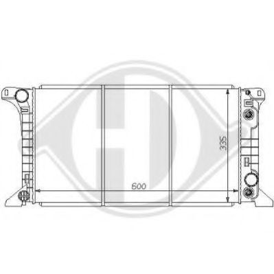 DIEDERICHS 8110174 Радиатор, охлаждение двигателя для FORD TRANSIT (Форд Трансит) DIEDERICHS 8110174 Радиатор, охлаждение двигателя для FORD TRANSIT (Форд Трансит)